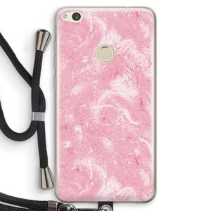 Abstract Painting Pink: Huawei Ascend P8 Lite (2017) Transparant Hoesje met koord