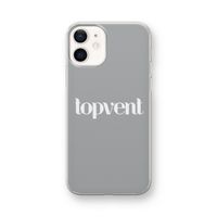 Topvent Grijs Wit: iPhone 12 mini Transparant Hoesje