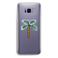 Palmboom: Samsung Galaxy S8 Transparant Hoesje - thumbnail