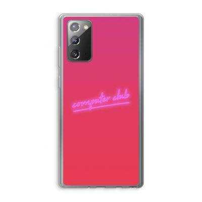 Vice Glow: Samsung Galaxy Note 20 / Note 20 5G Transparant Hoesje