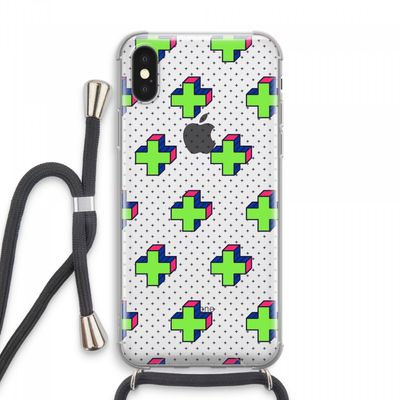 8-bit N°10: iPhone XS Max Transparant Hoesje met koord