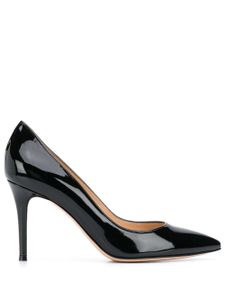 Gianvito Rossi escarpins en cuir verni - Noir