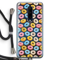 Pink donuts: OnePlus 7 Pro Transparant Hoesje met koord