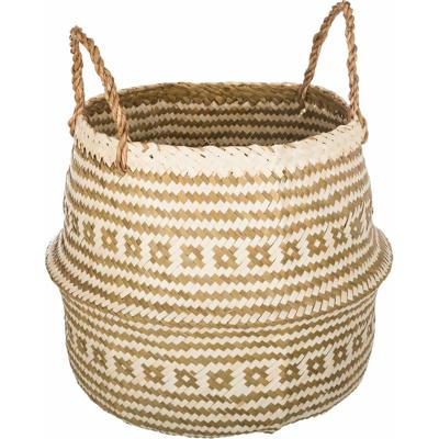 Opbergmand Brendan - rond - riet - D35 x H40 cm - decoratie mand