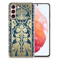 Samsung Galaxy S21 TPU Case Beige Flowers