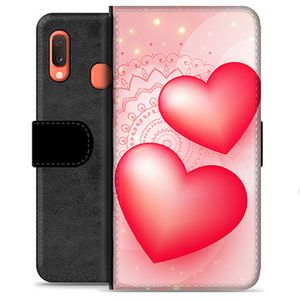 Samsung Galaxy A20e Premium Wallet Hoesje - Love