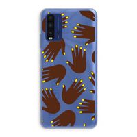 Hands dark: Xiaomi Redmi 9T Transparant Hoesje