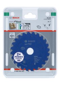 Bosch Accessoires Expert for Wood cirkelzaagblad voor accuzagen 120x1,7/1,2x20 T24 - 1 stuk(s) - 2608644497 - 2608644497