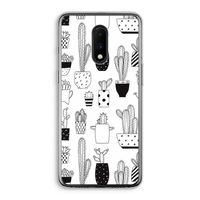 Cactusmotief: OnePlus 7 Transparant Hoesje