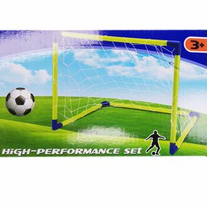 1x Voetbalgoals/voetbaldoelen 80 x 60 x 40 cm buitenspeelgoed