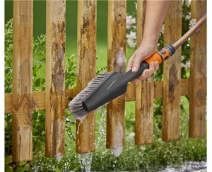 GARDENA Cleansystem schoonmaakset met handborstel M Soft, zeepstaafjes wasborstel