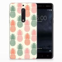 Nokia 5 Siliconen Case Ananas - thumbnail