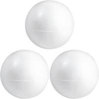 Piepschuim hobby vorm - 3x - bol - 30 cm - DIY knutsel figuren - halve schalen Piepschuim hobby vorm - 3x - bol - 30 cm - DIY knutsel figuren - halve schalen