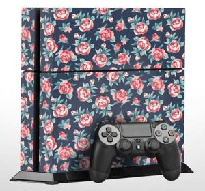 PS4 sticker bloemenpatroon