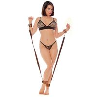 My desire Wrist to Ankle Restraint - Bronze