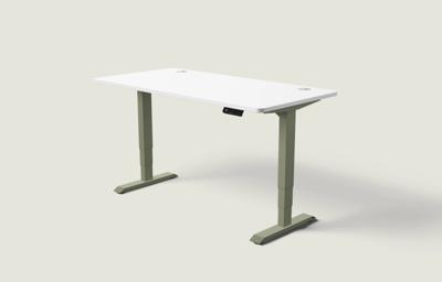 Desktronic HomePro bureau Olijfgroen / Wit / 160x80 cm