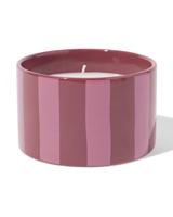 HEMA Geurkaars ⌀11x7cm Keramiek Lavendel-roos (donkerrood)