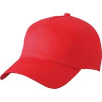 Baseball pet/cap - 10x - rood - volwassenen - Voordelige caps - katoen