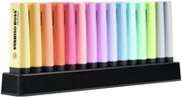 STABILO BOSS ORIGINAL Pastel desk set met pastel kleuren, markeerstift, bureauset met 15 kleuren - thumbnail