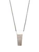 Rick Owens collier en chaîne à logo gravé - Argent