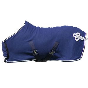 QHP Falabella ornament fleecedeken blauw maat:105