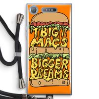 Big Macs Bigger Dreams: Sony Xperia XZ1 Transparant Hoesje met koord