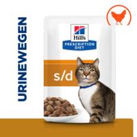 Hill&apos;s Prescription Diet S/D Urinary Care nat kattenvoer met kip maaltijdzakje multipack 1 tray (12 x 85 g)