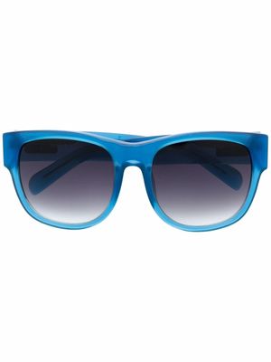 Linda Farrow lunettes de soleil à monture carrée - Bleu