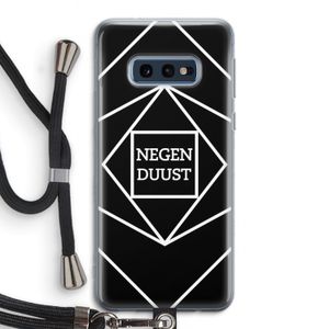 Negenduust geometrisch: Samsung Galaxy S10e Transparant Hoesje met koord