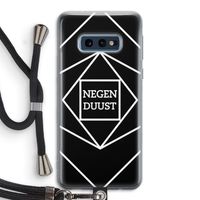 Negenduust geometrisch: Samsung Galaxy S10e Transparant Hoesje met koord