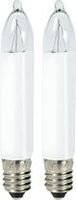 Kerstverlichting minikaars E10 16V 4W Konstsmide 1037 020 2 stuks creme