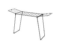 Brabantia hangon droogrek 22 meter Matt Black