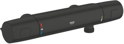 Grohe QuickFix Precision Trend douche-thermostaatkraan 12cm mat zwart