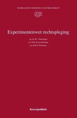 Experimentenwet rechtspleging (Paperback)