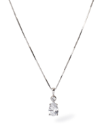 Abrazi Soraya Ketting Zilver 50cm - thumbnail