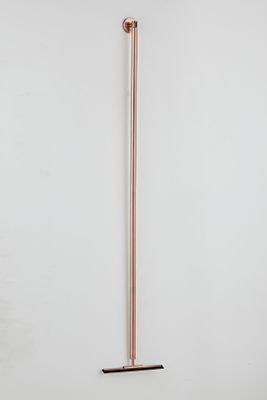 Vloerwisser SaniClear Copper | Incl.Wandbevestiging | Messing | Rond | Koper geborsteld