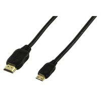 Valueline CABLE-5505-0.7 HDMI kabel 0,75 m HDMI Type A (Standaard) HDMI Type C (Mini) Zwart
