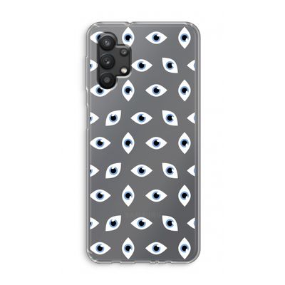 Eyes pattern: Samsung Galaxy A32 5G Transparant Hoesje