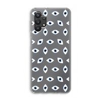 Eyes pattern: Samsung Galaxy A32 5G Transparant Hoesje