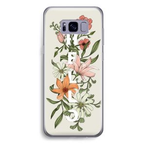 Hello bloemen: Samsung Galaxy S8 Plus Transparant Hoesje