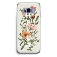 Hello bloemen: Samsung Galaxy S8 Plus Transparant Hoesje