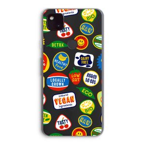 Fruitsticker: Google Pixel 4a 5G Transparant Hoesje