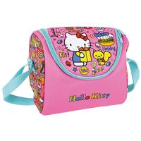 Kleine koeltas voor lunch roze met Hello Kitty print 22 x 18 x 13 cm 5 liter