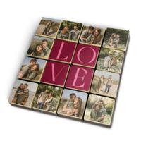 Foto op chocolade blokjes