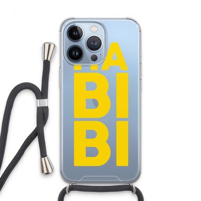 Habibi Majorelle : iPhone 13 Pro Transparant Hoesje met koord