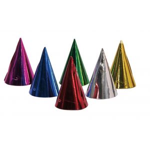 Feest punthoedjes 6x stuks van papier