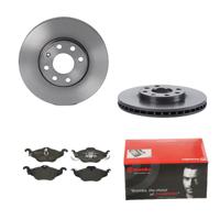 Remmenset, remschijf BREMBO, Remschijftype: Binnen geventileerd, Inbouwplaats: Vooras, u.a. für Opel, Vauxhall