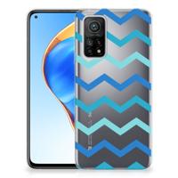 Xiaomi Mi 10T | 10T Pro | TPU bumper | Zigzag Blauw