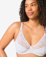HEMA Niet voorgevormde kanten bh met beugel wit (wit)