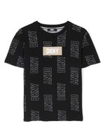 Dkny Kids t-shirt en coton à logo imprimé - Noir